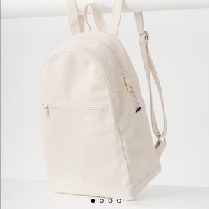 BAGGU Zip Canvas Backpack - Natural